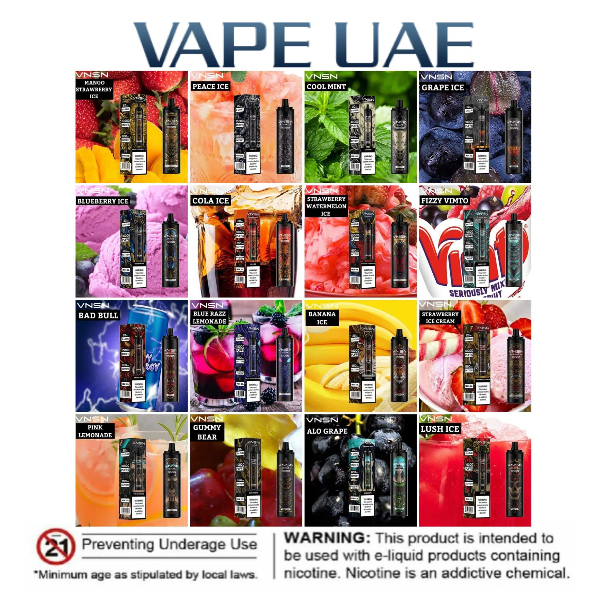 VNSN 10000 Puffs Disposable Vape in Dubai UAE