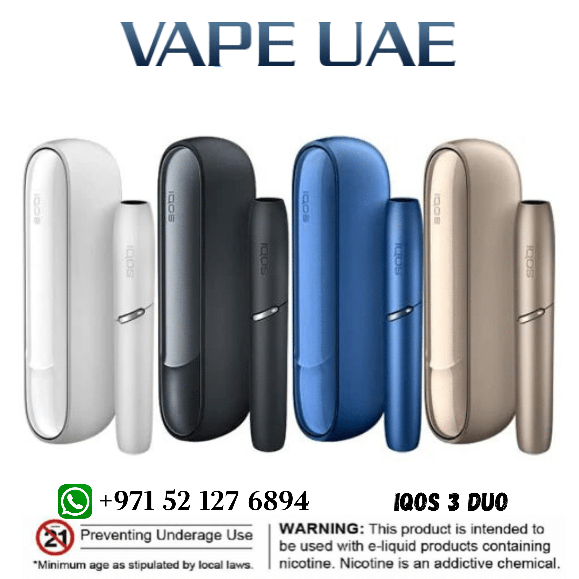 IQOS 3 DUO Kit Velvet Grey » UAE Disposable Vape
