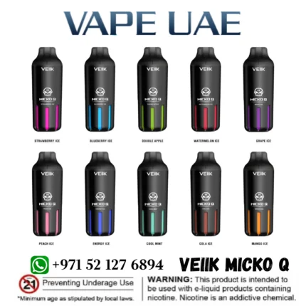 New VEIIK Micko Q 5500 Puffs Disposable Vape +971 52 127 6894