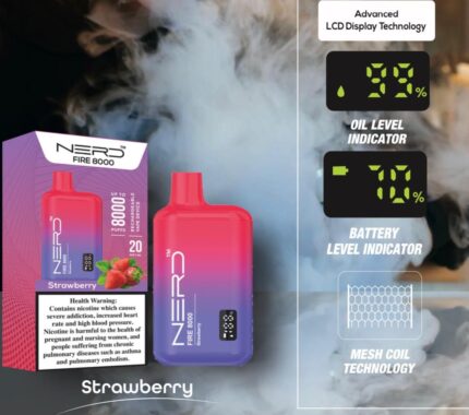 Nerd Fire 8000 Puffs Disposable Vape 2% Nicotine