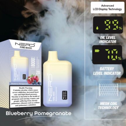Nerd Fire 8000 Puffs Disposable Vape 2% Nicotine