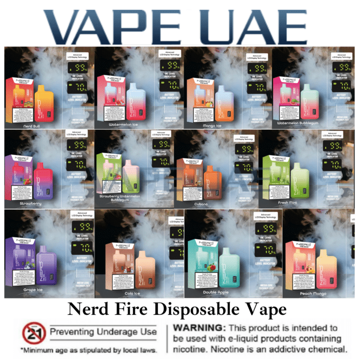 Nerd Fire 8000 Puffs Disposable Vape 2% Nicotine
