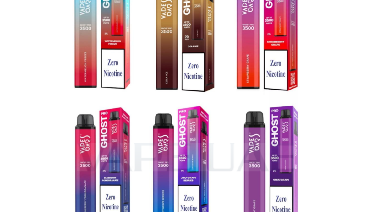 Zero Nicotine Vape Bar Ghost Pro 3500 Puffs Disposable in Dubai