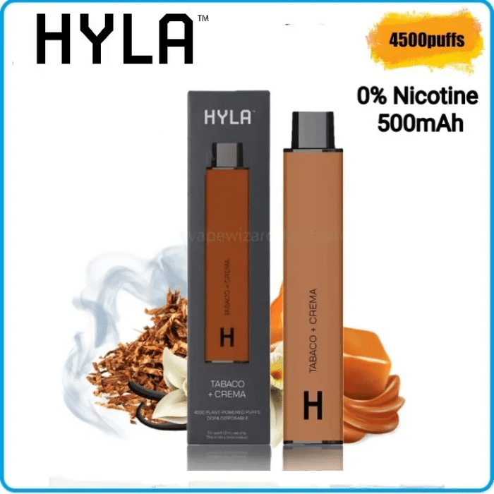 Zero Nicotine Disposable | HYLA 4500 Puffs