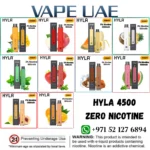 HYLA 4500 Puffs Zero Nicotine Disposable Vape