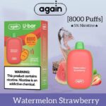 AGAIN U BAR 8000 PUFFS DISPOSABLE VAPE IN UAE