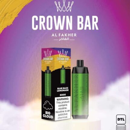 Al Fakher 8000 Puffs Crown Bar 5mg DTL (BIG CLOUD)