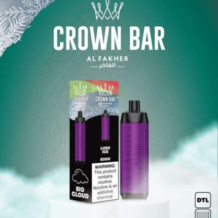 Al Fakher 8000 Puffs Crown Bar 5mg DTL (BIG CLOUD)