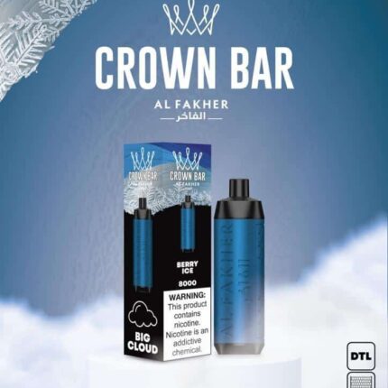 Al Fakher 8000 Puffs Crown Bar 5mg DTL (BIG CLOUD)