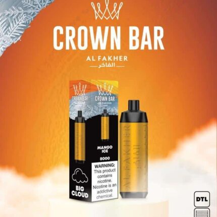 Al Fakher 8000 Puffs Crown Bar 5mg DTL (BIG CLOUD)