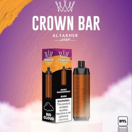 Al Fakher 8000 Puffs Crown Bar 5mg DTL (BIG CLOUD)