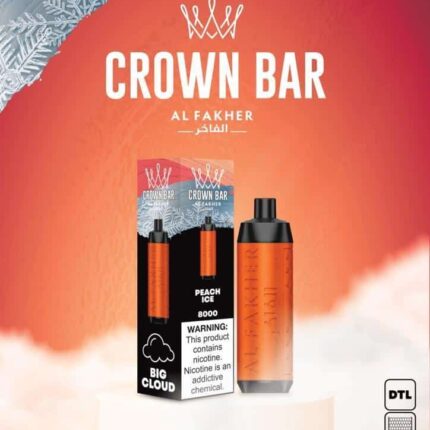 Al Fakher 8000 Puffs Crown Bar 5mg DTL (BIG CLOUD)