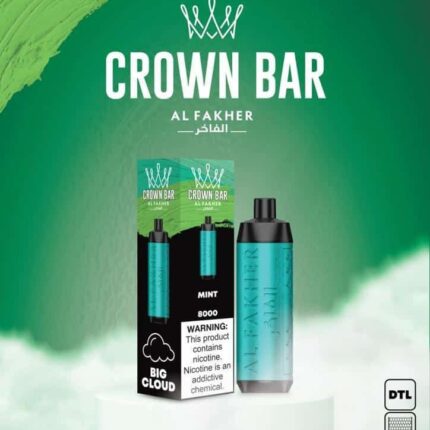 Al Fakher 8000 Puffs Crown Bar 5mg DTL (BIG CLOUD)
