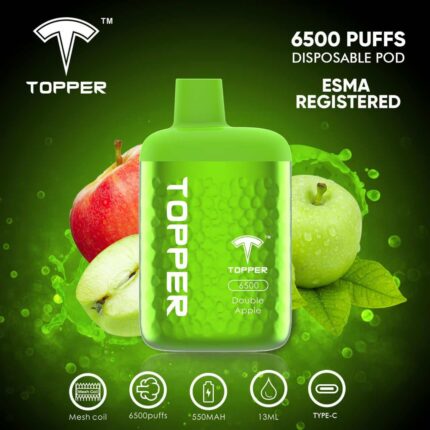 New Topper 6500 Puffs Disposable Vape