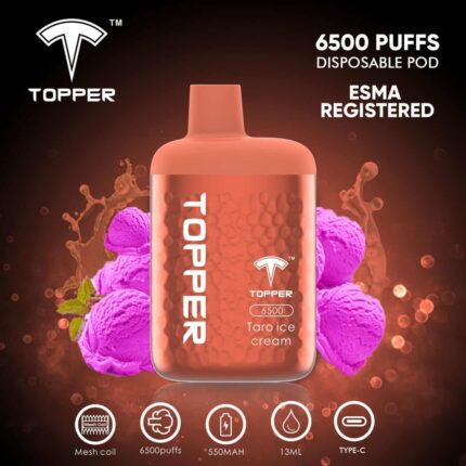 New Topper 6500 Puffs Disposable Vape