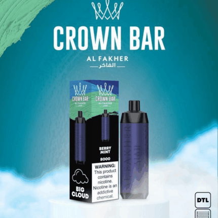 Al Fakher Berry Mint 8000 Puffs Crown Bar Disposable Vape