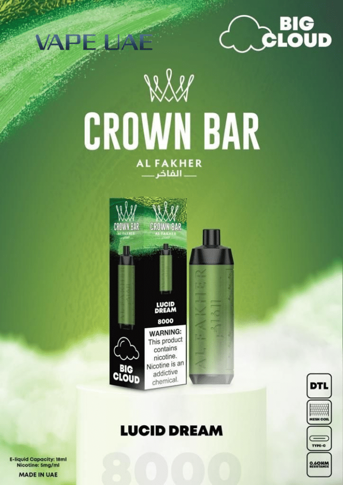 Al Fakher Lucid Dream Crown Bar Disposable 8000 Puffs