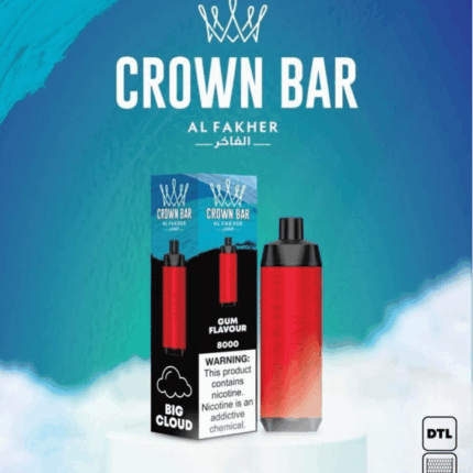 Al Fakher Gum Flavour 8000 Puffs Crown Bar Disposable Vape