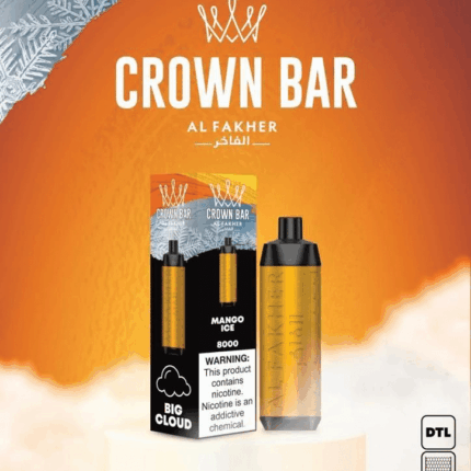 Al Fakher Mango Ice 8000 Puffs Crown Bar Disposable Vape