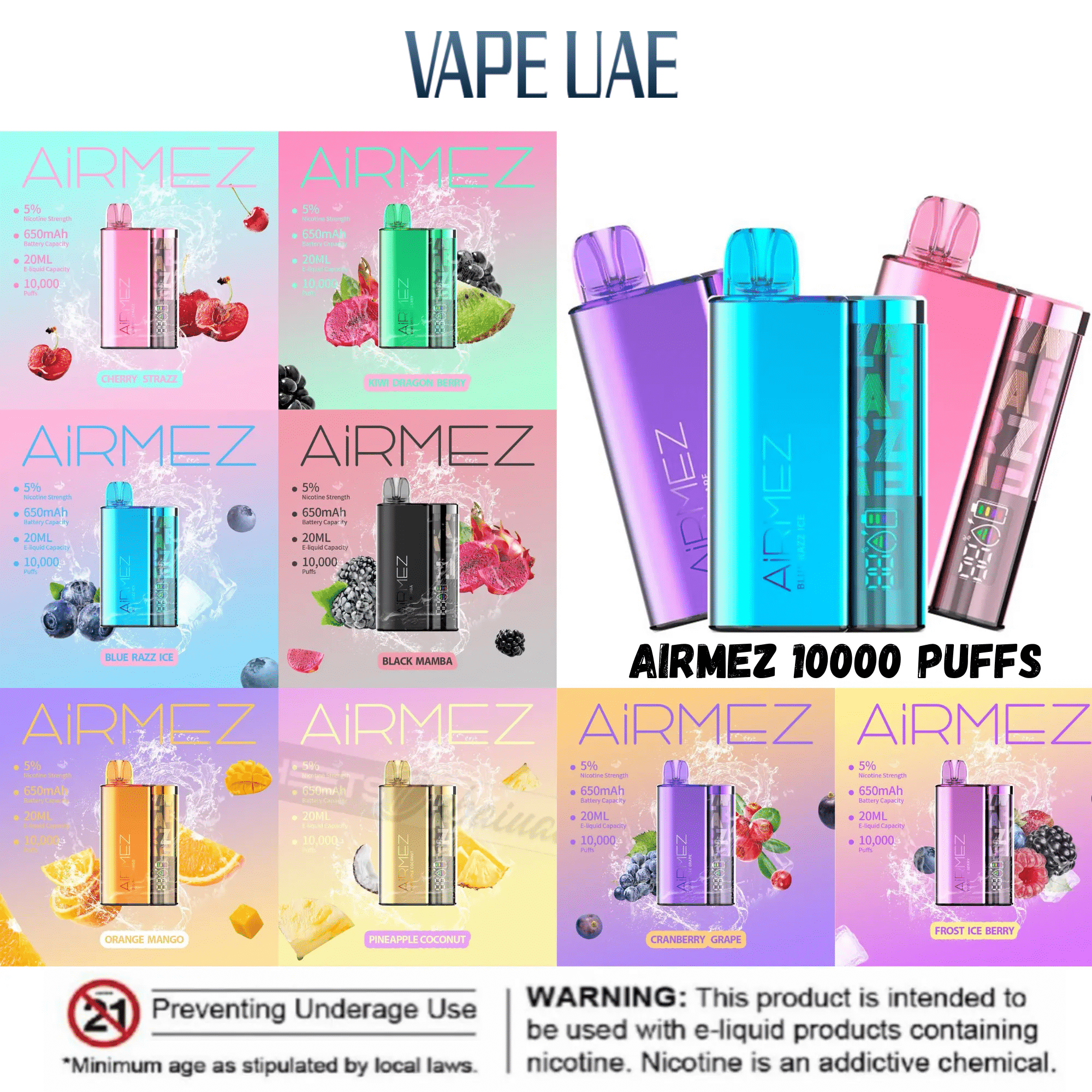 AirMez-10000-Puffs AirMez 5%/20ML10000 Puffs Disposable