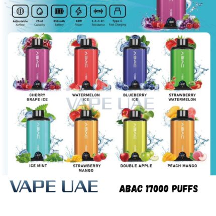 ABAC 17000 Puffs 50mg Disposable Vape (Dual Mesh)
