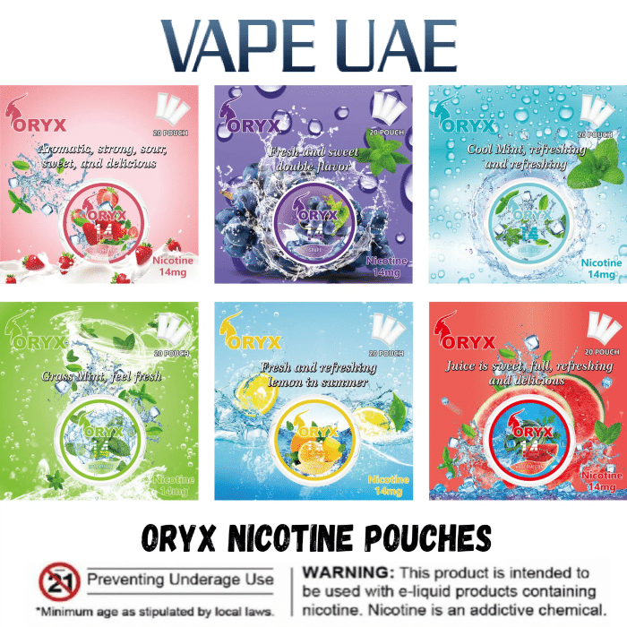 ORYX Nicotine Pouches in UAE