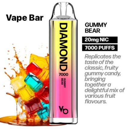 Vapes Bars Diamond 7000 Puffs Disposable Vape In UAE