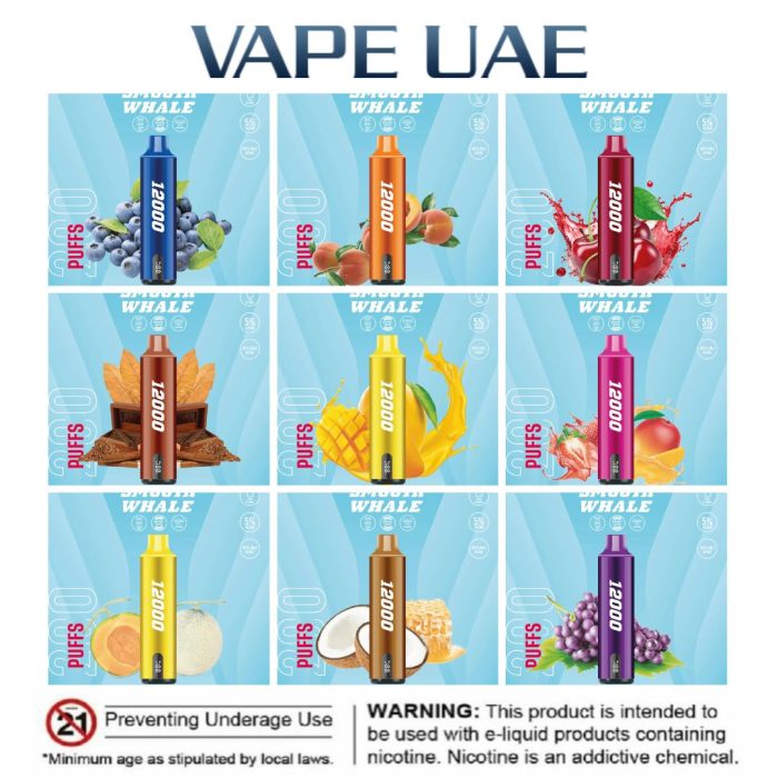 SMOOTH WHALE 12000 DISPOSABLE VAPE IN DUBAI