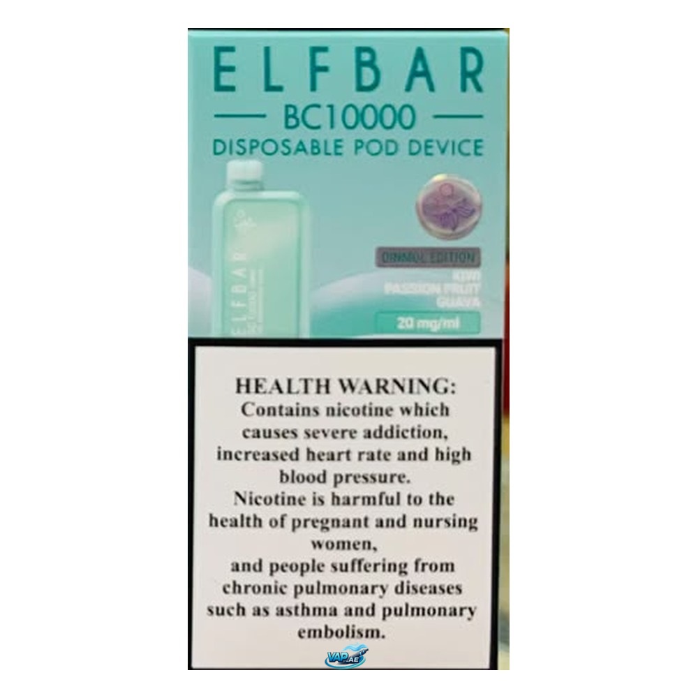 Elfbar BC10000 Puffs Disposable 2% Nicotine in Dubai