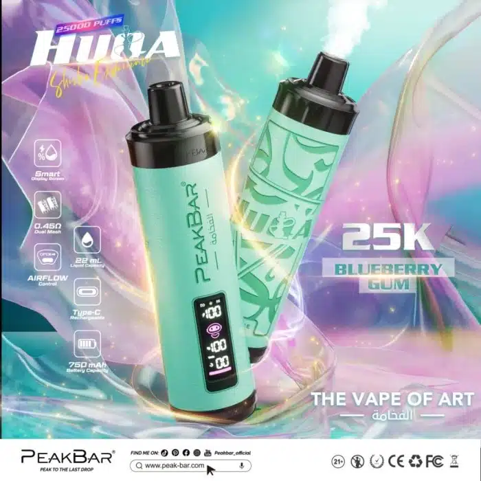 Peak Bar 25000 Puffs DTL Disposable Vape In Dubai