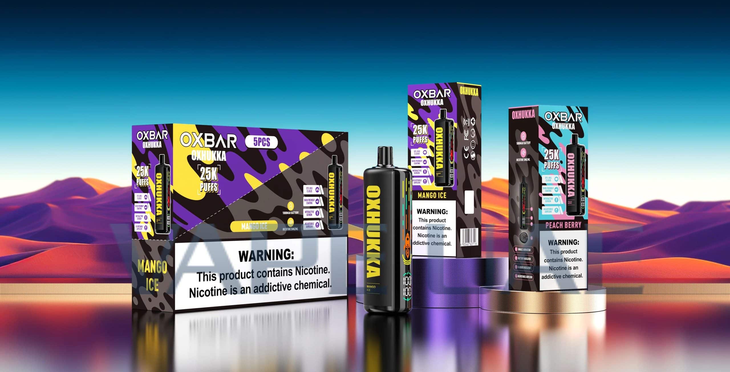 Oxbar Oxhukka 25000 puffs Disposable Vape in Dubai UAE
