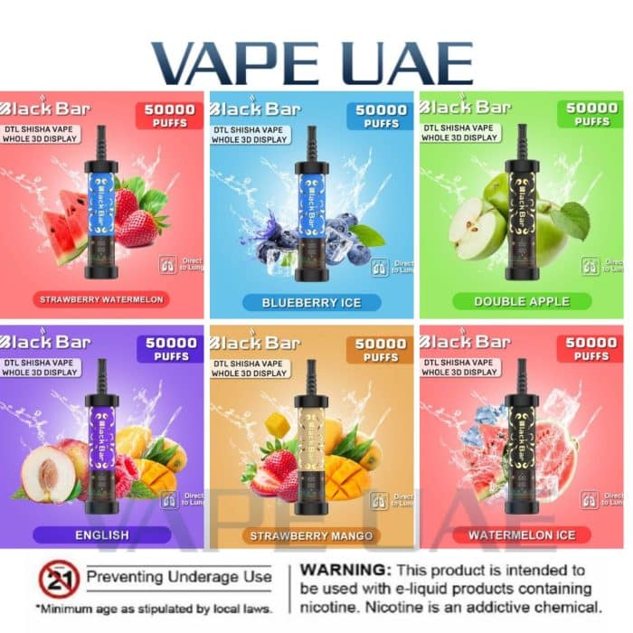 Black Bar 50000 Puffs Disposable Vape In UAE