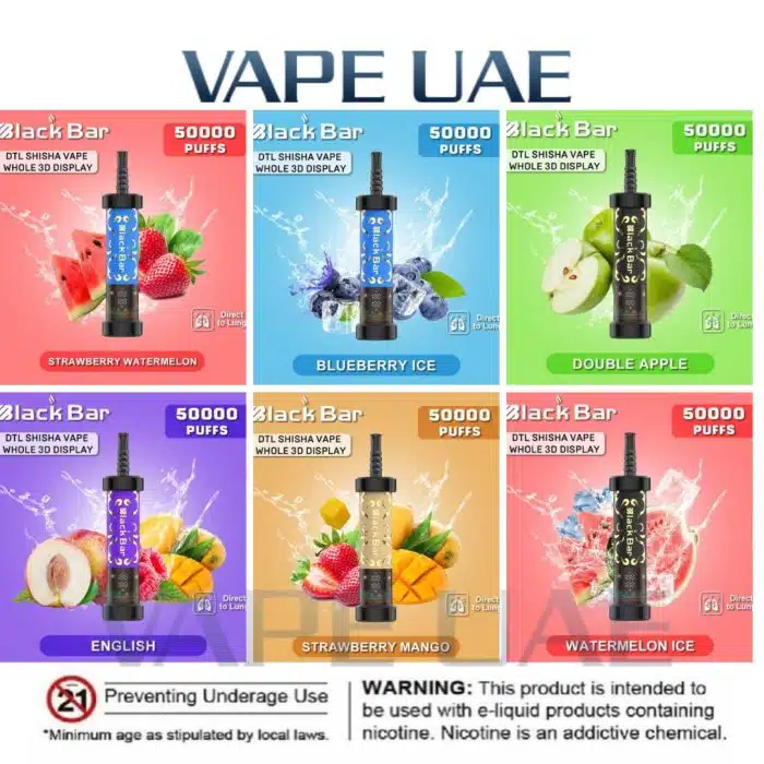 Black Bar 50000 Puffs Disposable Vape In UAE