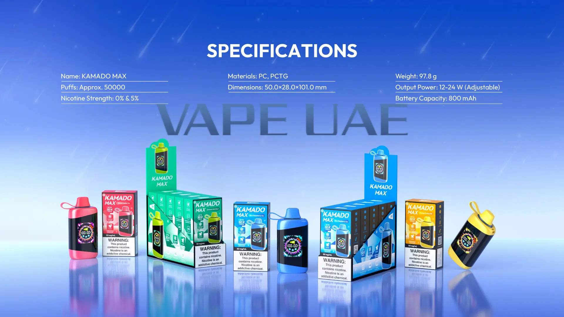Zofo kamado Max 50000 Puffs Disposable Vape In UAE