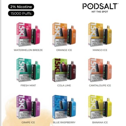 Podsalt Disposable vape 15000 Puffs 20mg