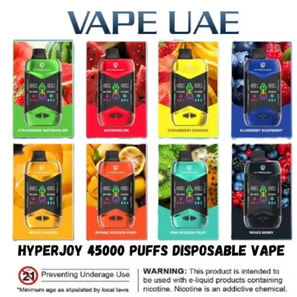 Hyperjoy 45000 Puffs Disposable Vape (Nic &b Ice Adjustable)