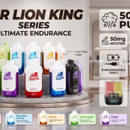 JNR Lion King 50000 Puffs 50mg Disposable Vape