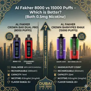 Al Fakher 8000 vs 15000 Puffs – Which is Better? (Dubai UAE 2026 Guide)
