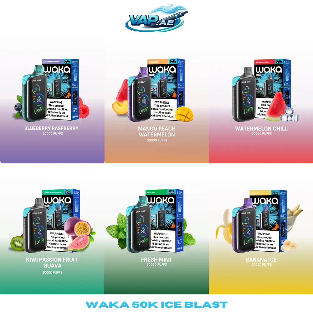 Buy WAKA Ice Blast 50k Disposable Vape in Dubai UAE