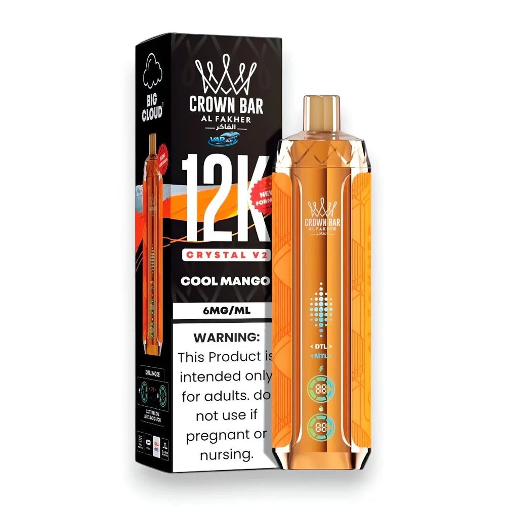 Al Fakher Crown Bar Crystal V2 12000 Puffs Disposable Vape in Dubai UAE