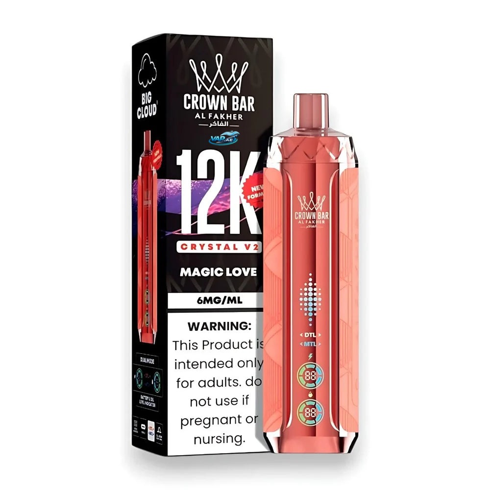 Al Fakher Crown Bar Crystal V2 12000 Puffs Disposable Vape in Dubai UAE