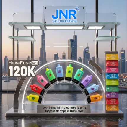 JNR HexaFuse 120K Puffs (6-in-1) Disposable Vape in Dubai UAE