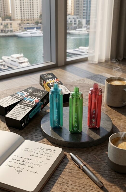 l Fakher Crown Bar Crystal V2 12000 Puffs in Dubai