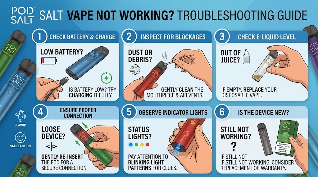 podsalt vape not working