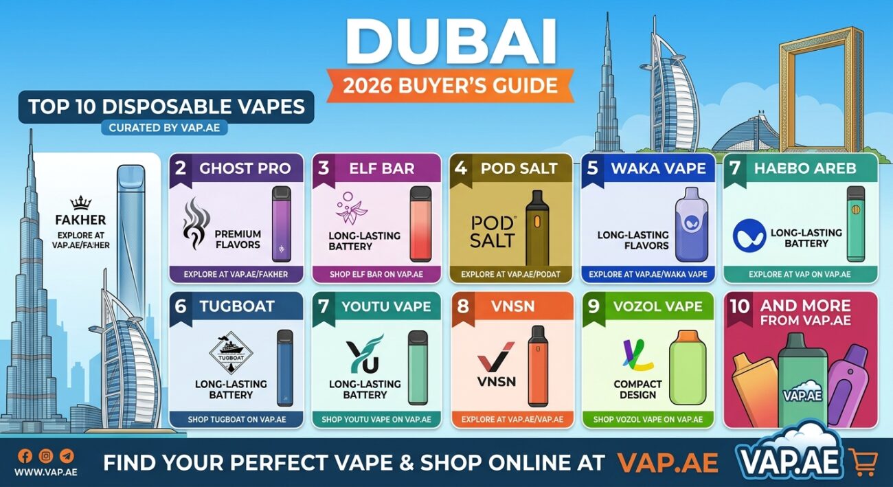 Top 10 Disposable Vapes in Dubai UAE: 2026 Buyer’s Guide