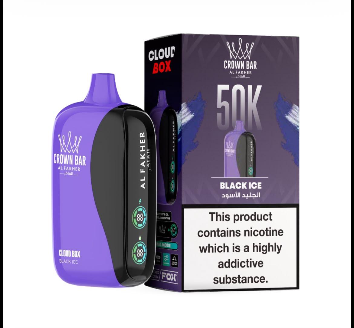 Crown Bar Al Fakher 50000 Puffs Cloud Box Disposable Vape | 6mg