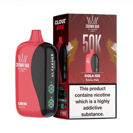 Crown Bar Al Fakher 50000 Puffs Cloud Box Disposable Vape | 6mg
