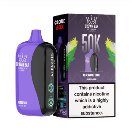 Crown Bar Al Fakher 50000 Puffs Cloud Box Disposable Vape | 6mg