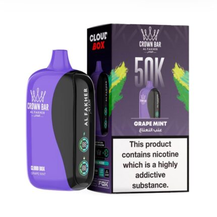 Crown Bar Al Fakher 50000 Puffs Cloud Box Disposable Vape | 6mg