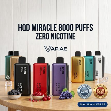 HQD Miracle Zero Nicotine 8000 Puffs Disposable Vape in UAE